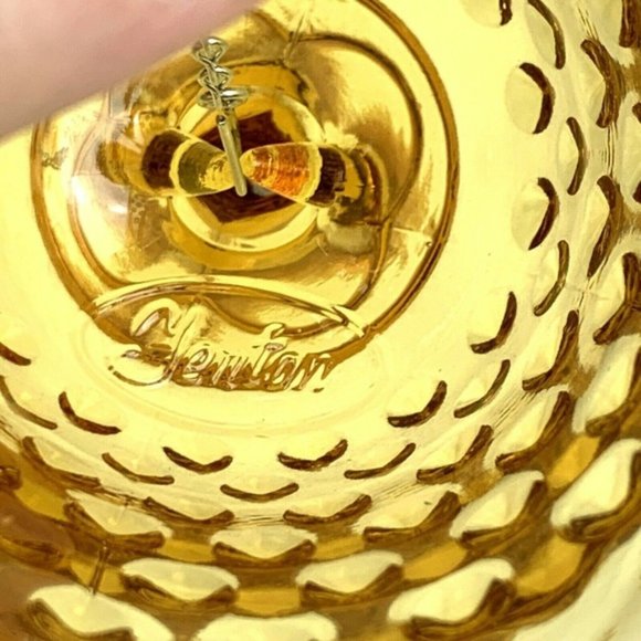 Vintage Fenton Art Glass Amber Hobnail Bell - Picture 3 of 4